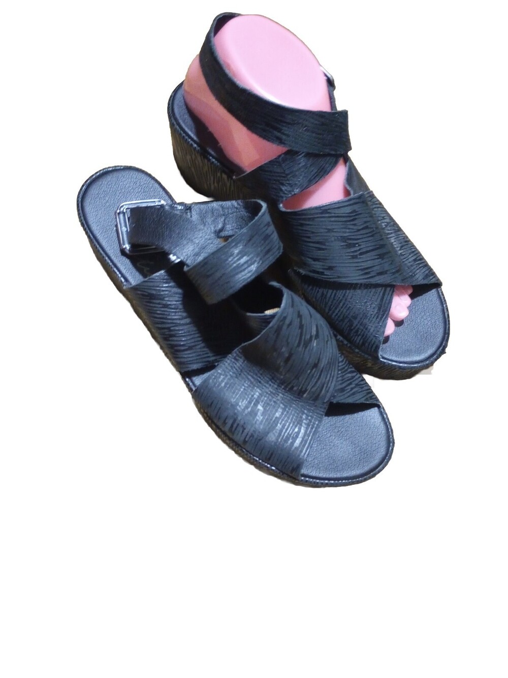 Matisse x Amuse Society Runaway Platform Leather Sandals Size 10M Black